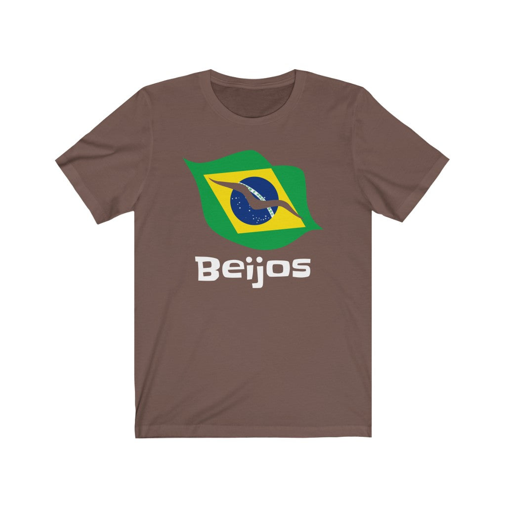 Brazil (Beijos) Lips Flag Premium Tee 2 - Unisex