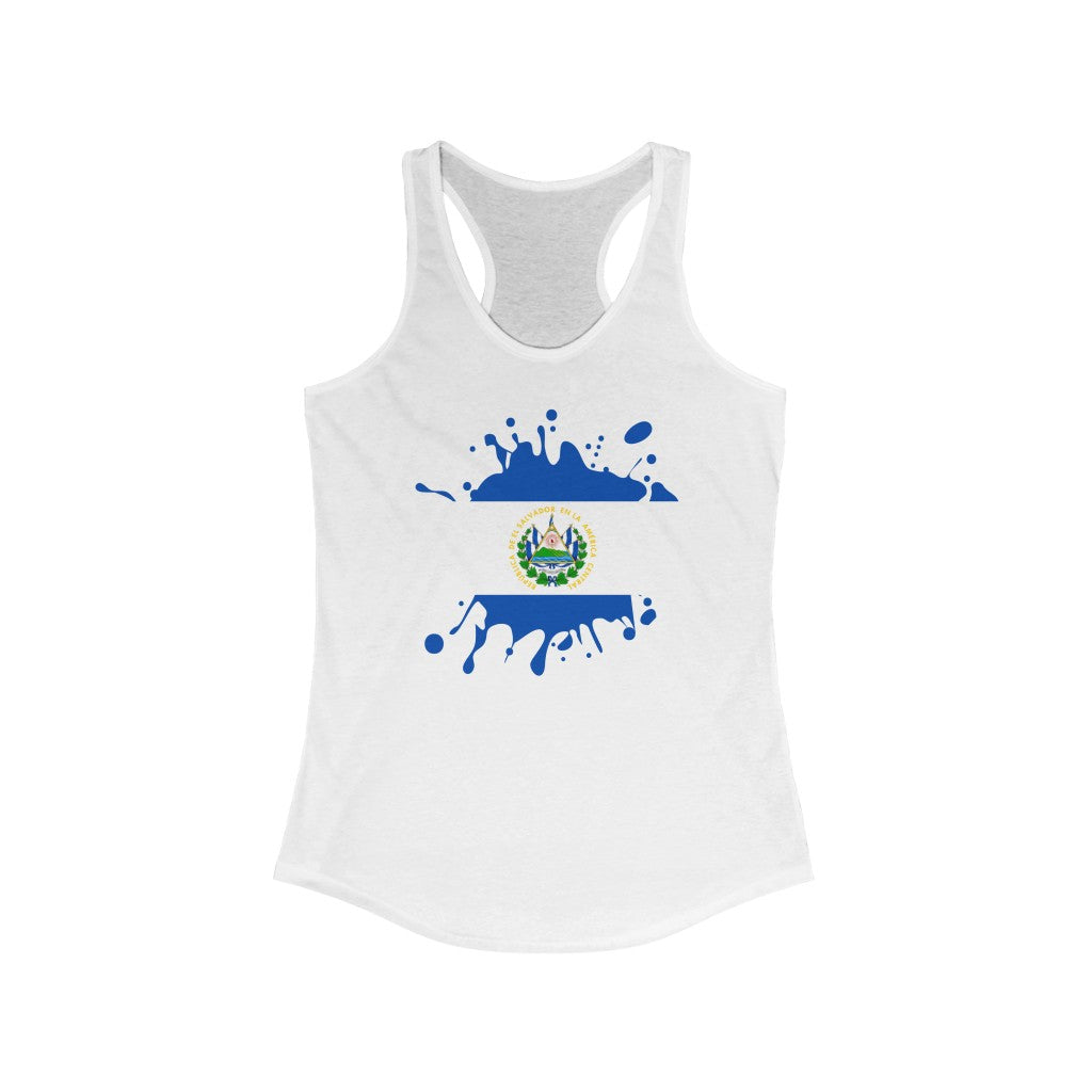 El Salvador Splat Flag Tank - Women