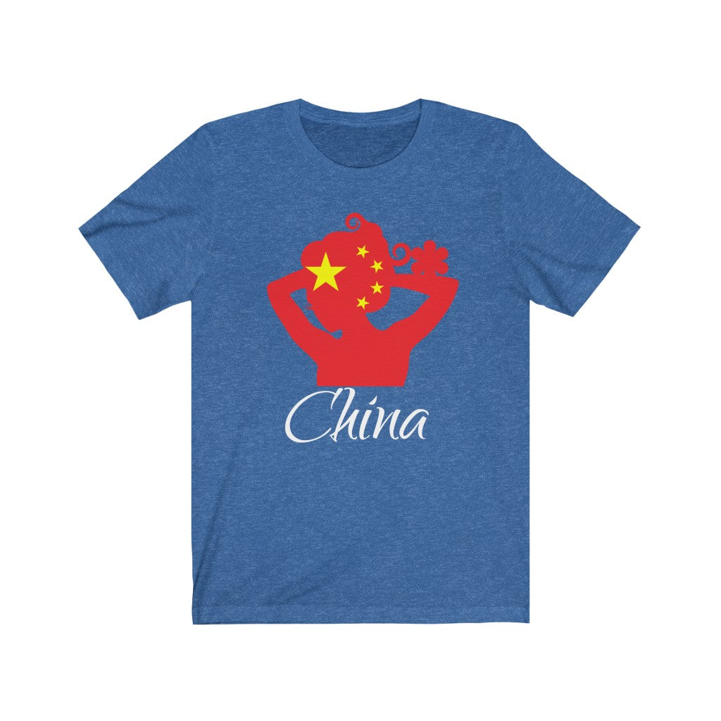 China Lady Flag Premium Tee 2 - Unisex