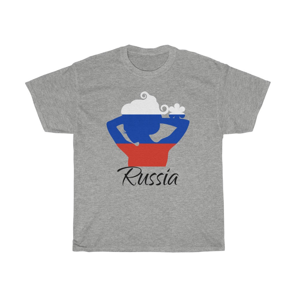 Russia Lady Flag Standard Tee 1 - Unisex