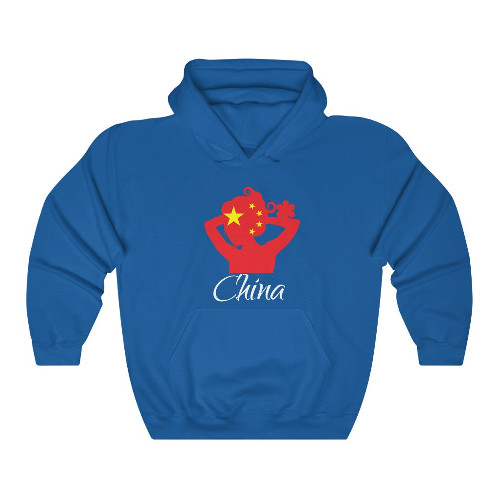 China Lady Flag Hoodie Sweatshirt 2 - Unisex
