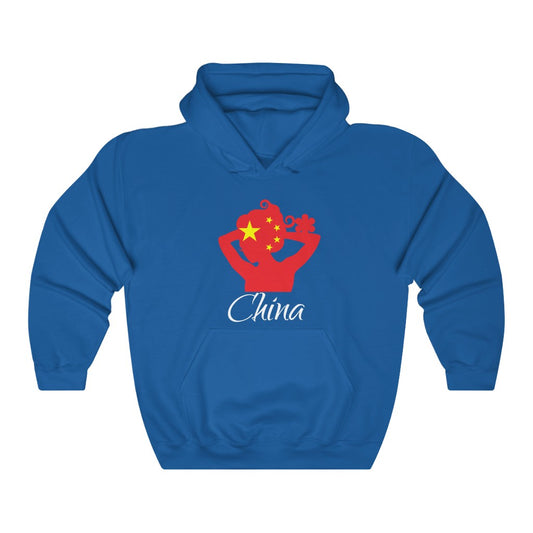 China Lady Flag Hoodie Sweatshirt 2 - Unisex