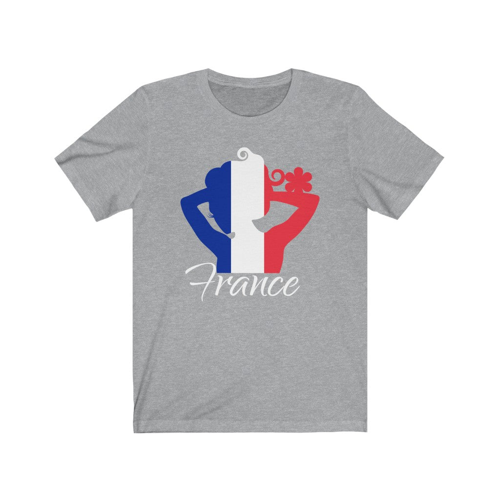 France Lady Flag Premium Tee 2 - Unisex