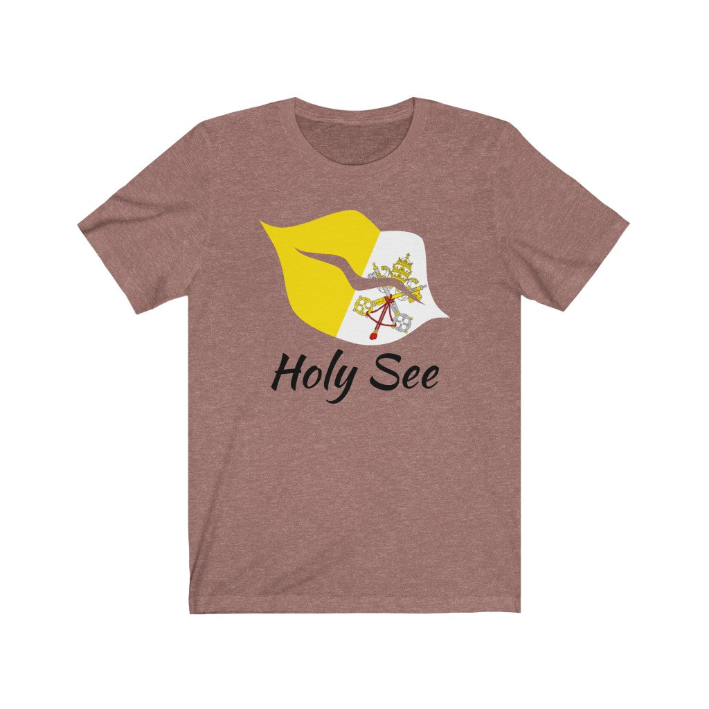 Holy See Lips Flag Premium Tee 1 - Unisex
