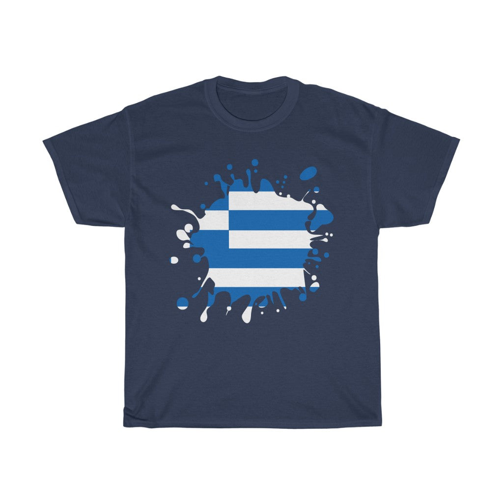 Greece Splat Flag Standard Tee - Unisex
