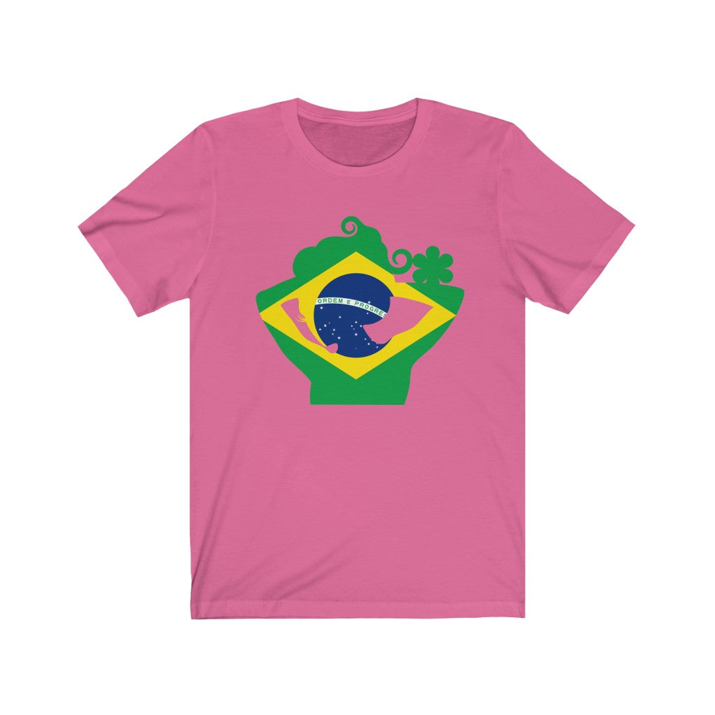 Brazil Lady Flag Premium Tee - Unisex