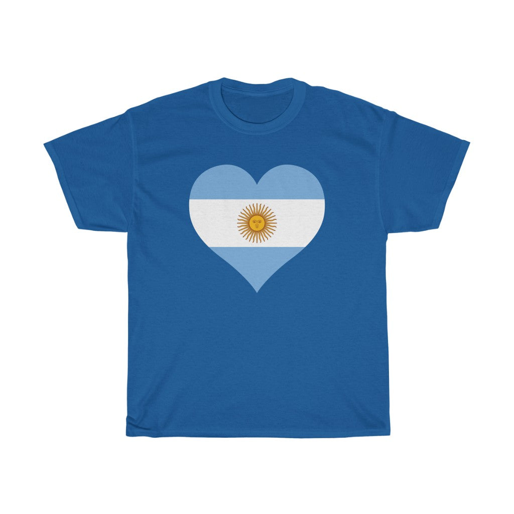 Argentina Heart Flag Standard Tee - Unisex