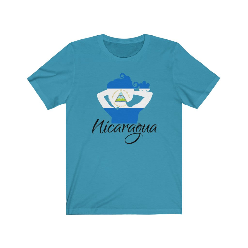 Nicaragua Lady Flag Premium Tee 1 - Unisex