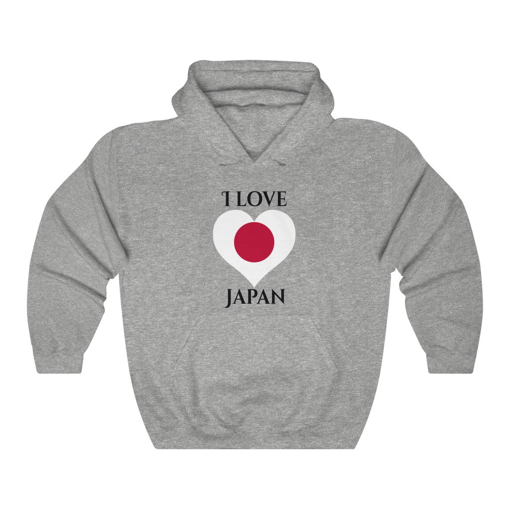Japan Heart Flag Hoodie Sweatshirt 1 - Unisex
