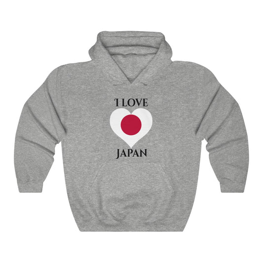 Japan Heart Flag Hoodie Sweatshirt 1 - Unisex