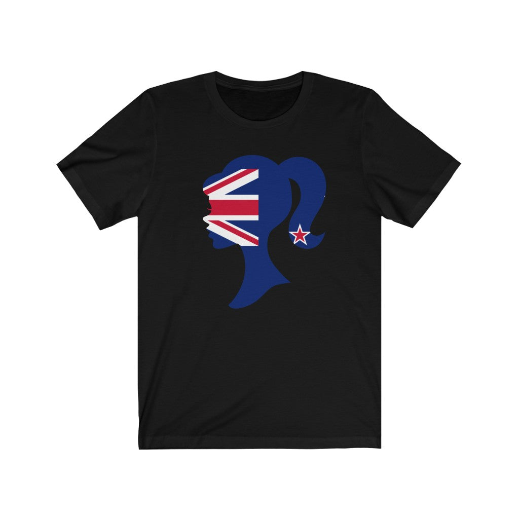 New Zealand Girl Flag Premium Tee - Unisex
