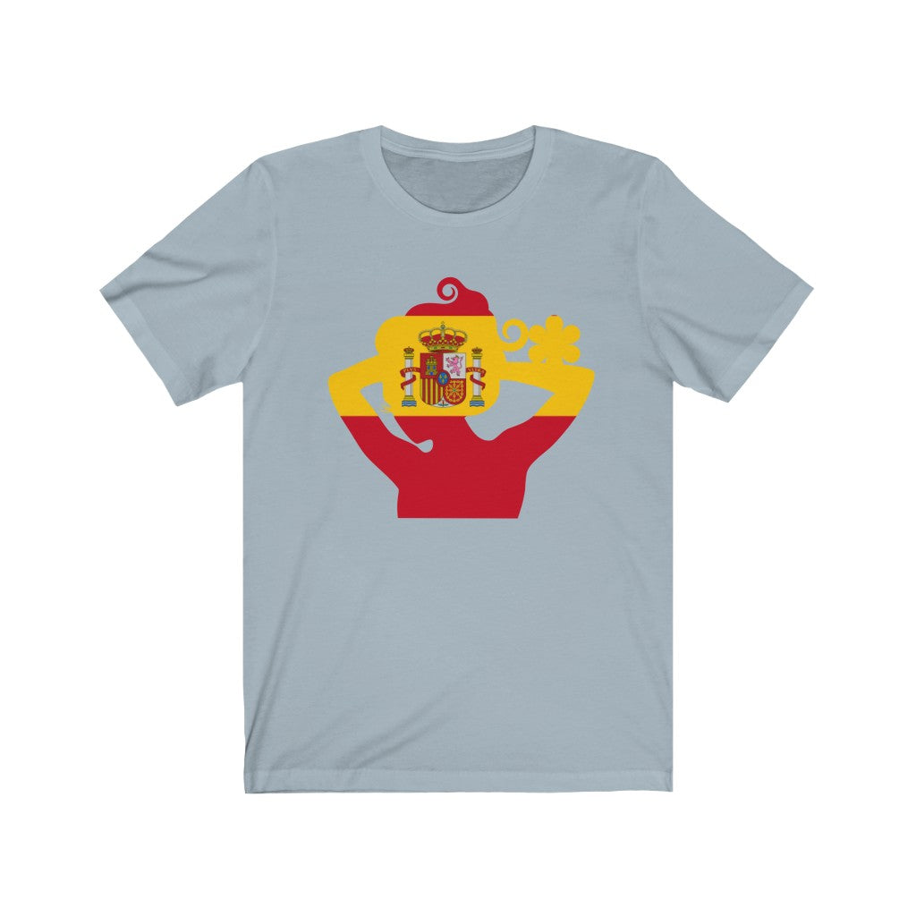 Spain Lady Flag Premium Tee - Unisex