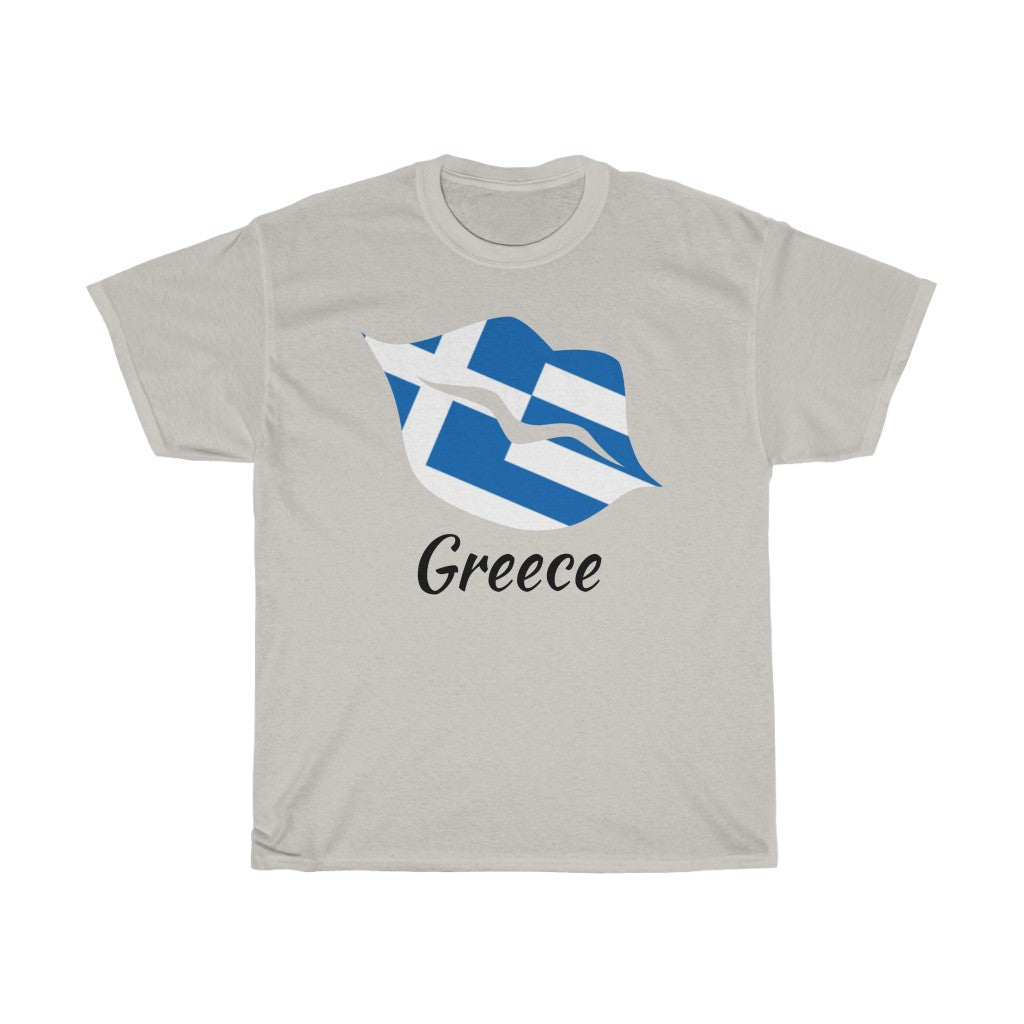 Greece Lips Flag Standard Tee 1 - Unisex
