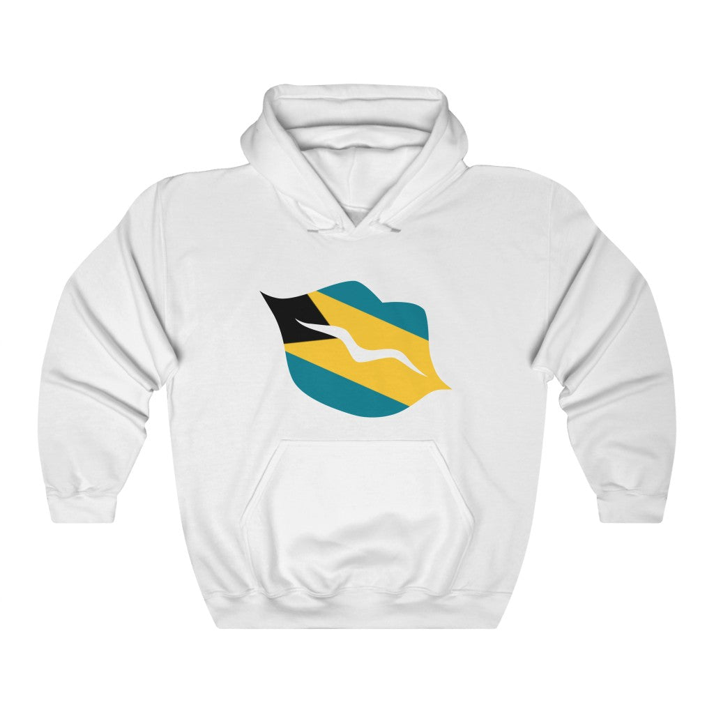 Bahamas Lips Flag Hoodie Sweatshirt - Unisex