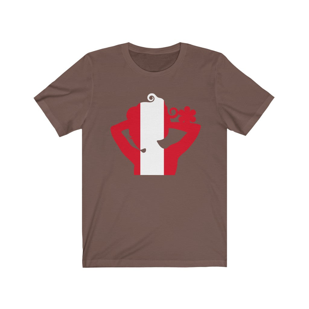 Peru Lady Flag Premium Tee - Unisex