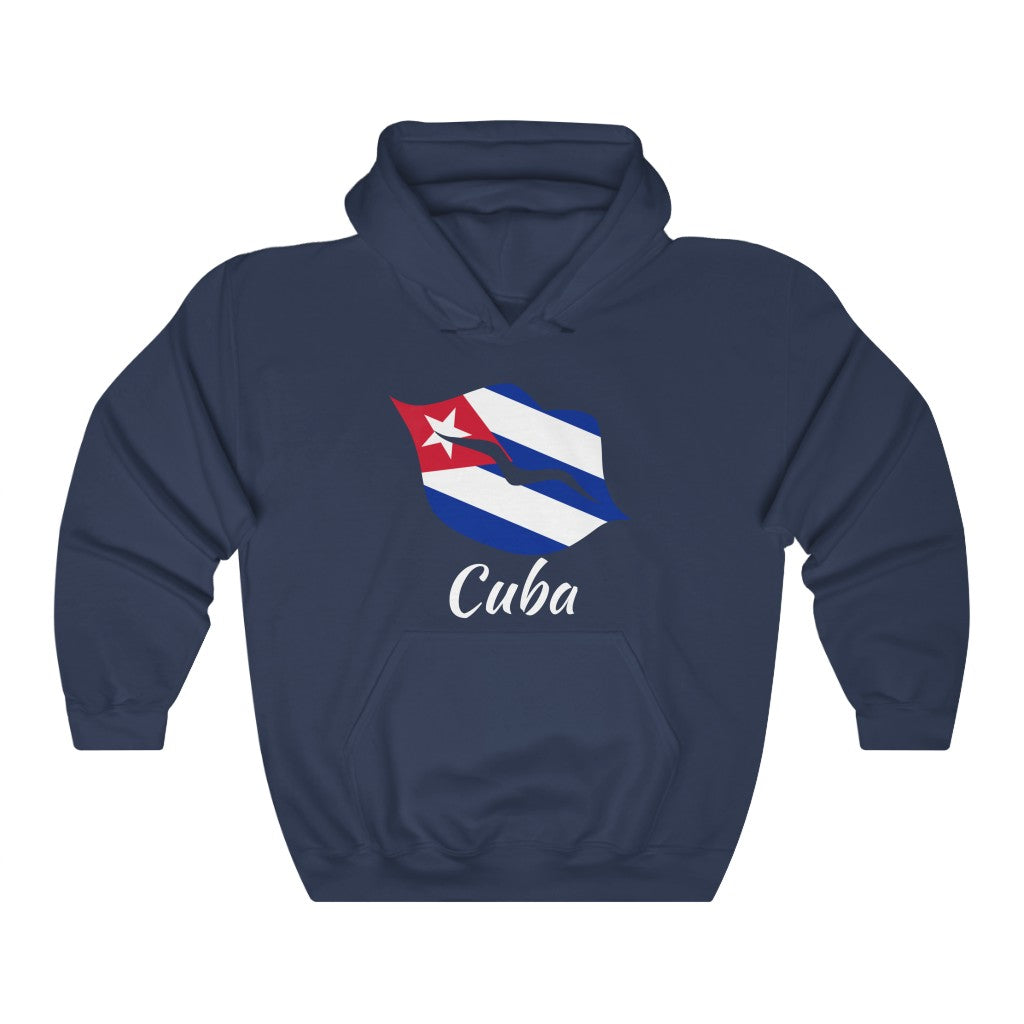 Cuba Lips Flag Hoodie Sweatshirt 2 - Unisex