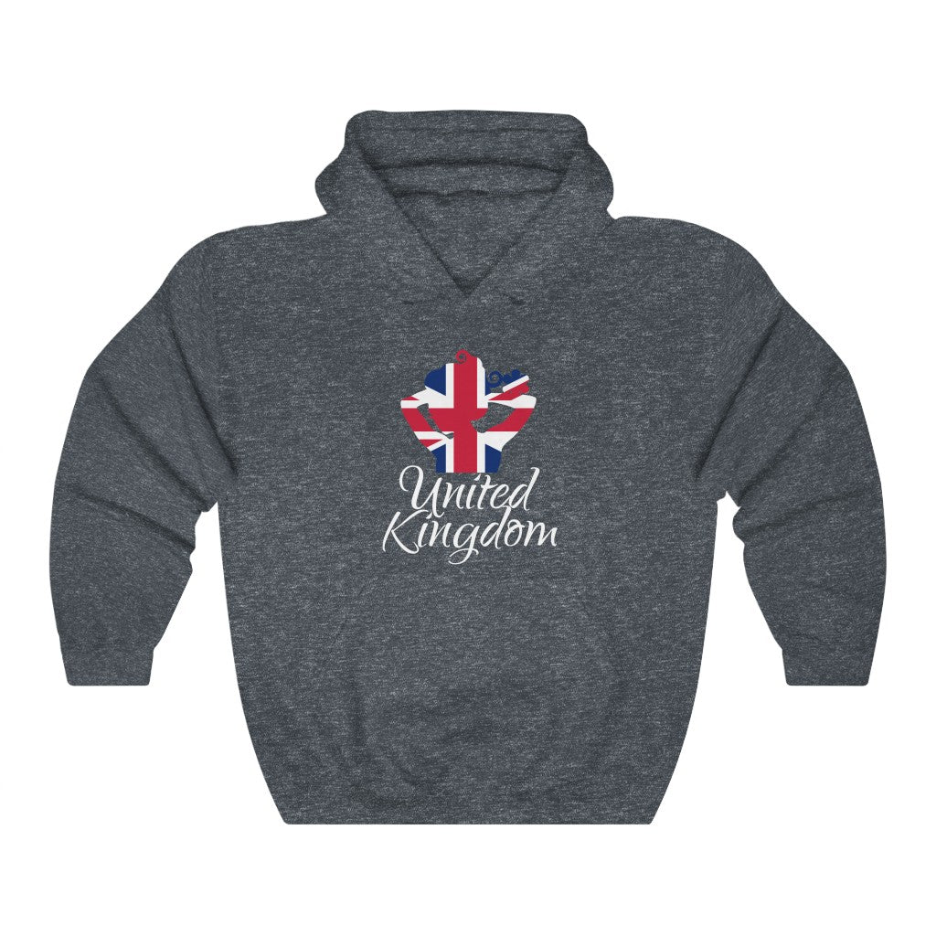 United Kingdom Lady Flag Hoodie Sweatshirt 2 - Unisex
