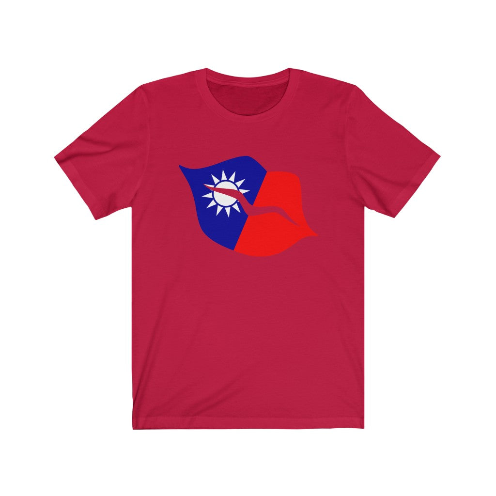 Republic of China - Taiwan Lips Flag Premium Tee - Unisex