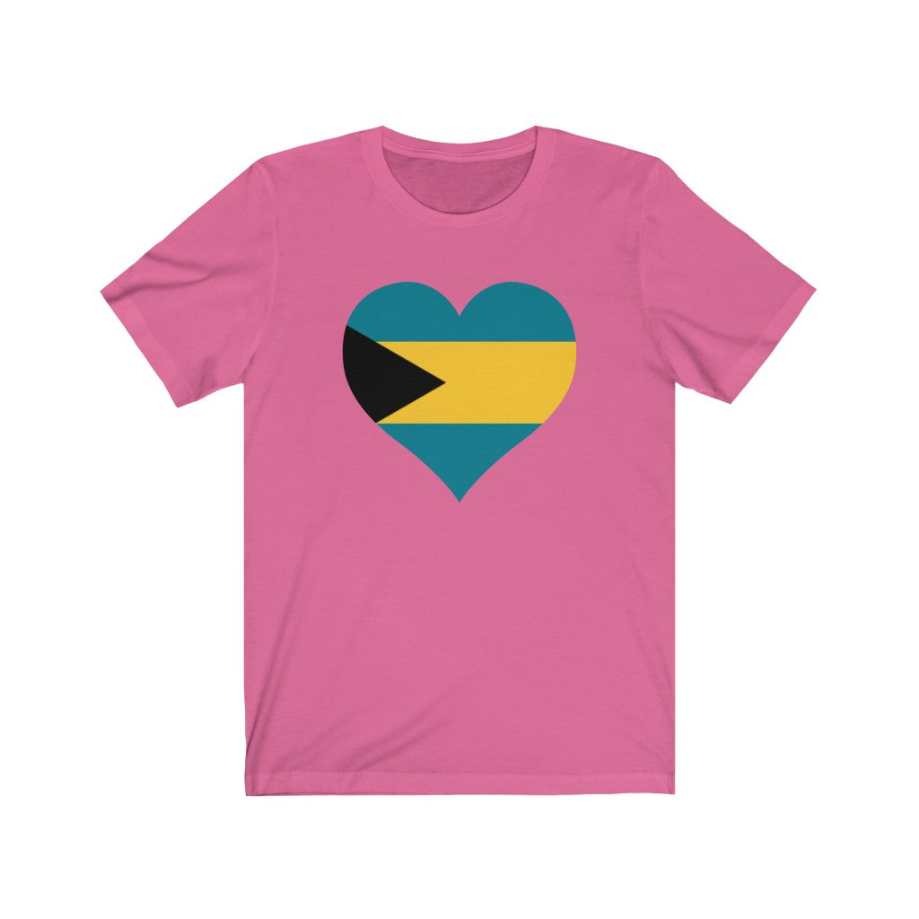 Bahamas Heart Flag Premium Tee - Unisex