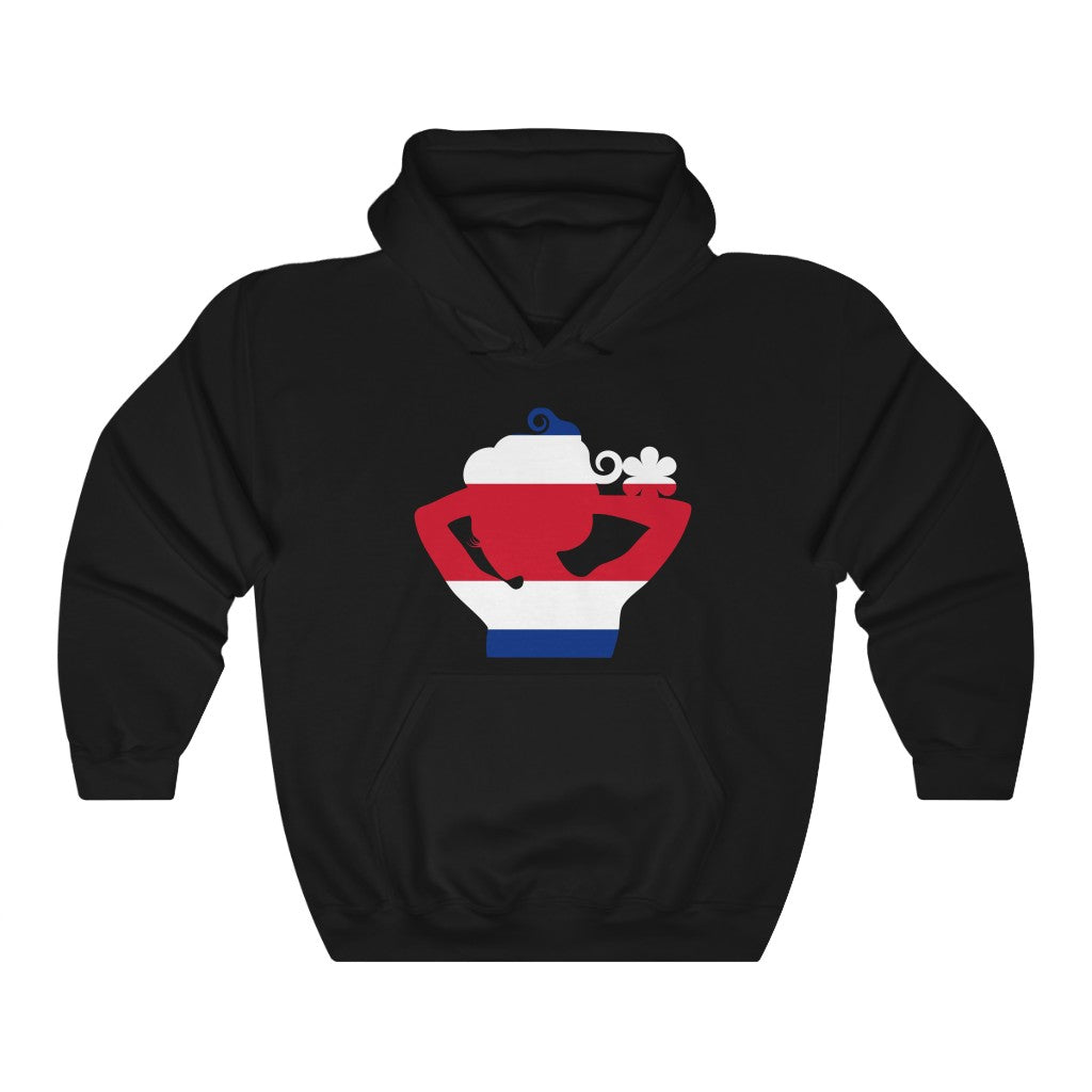 Costa Rica Lady Flag Hoodie Sweatshirt - Unisex