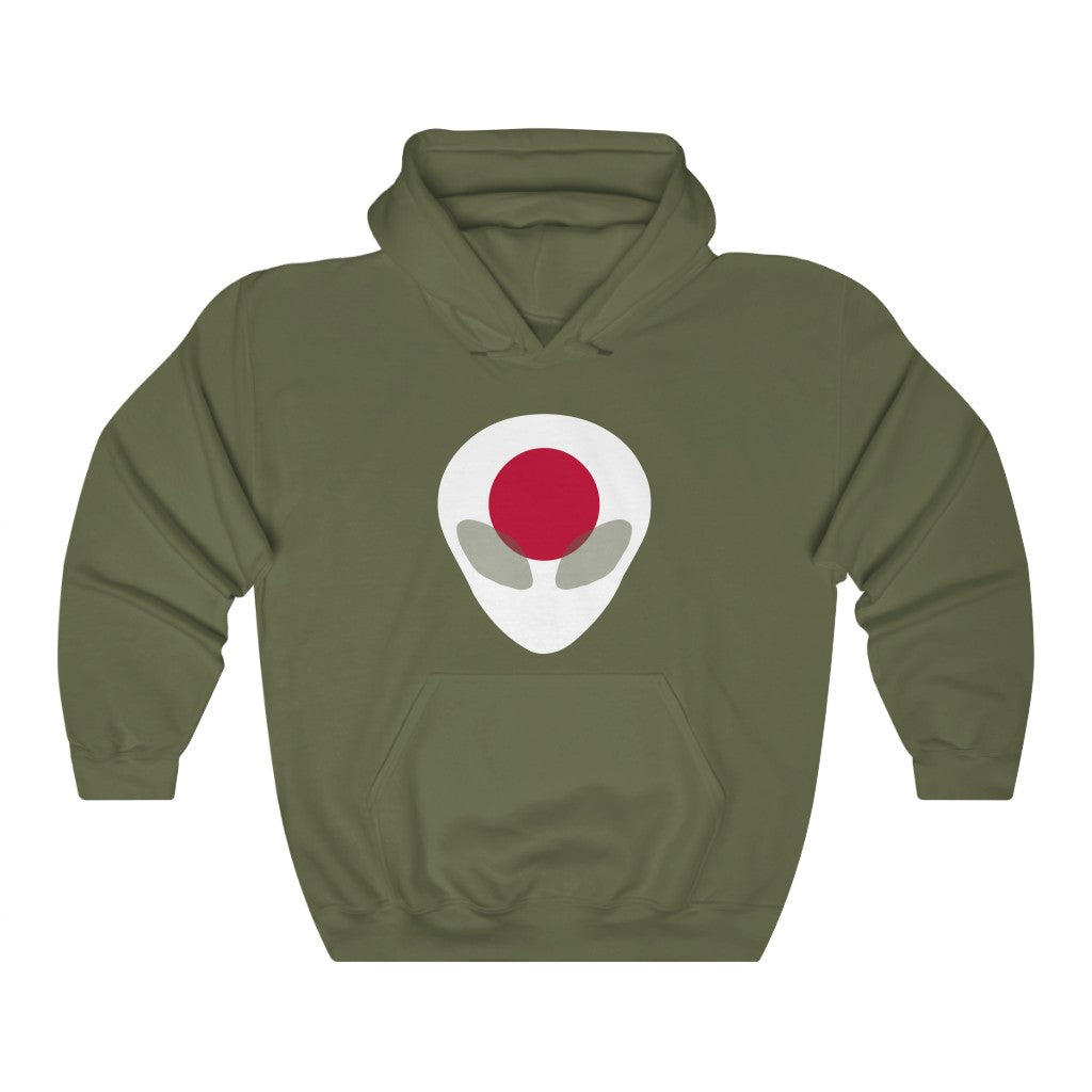 Japan Alien Flag Hoodie Sweatshirt - Unisex