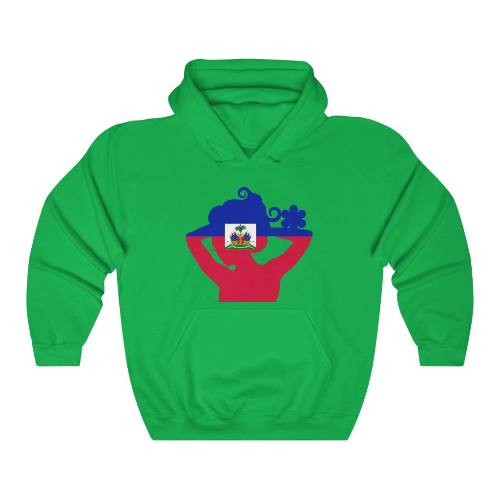 Haiti Lady Flag Hoodie Sweatshirt - Unisex