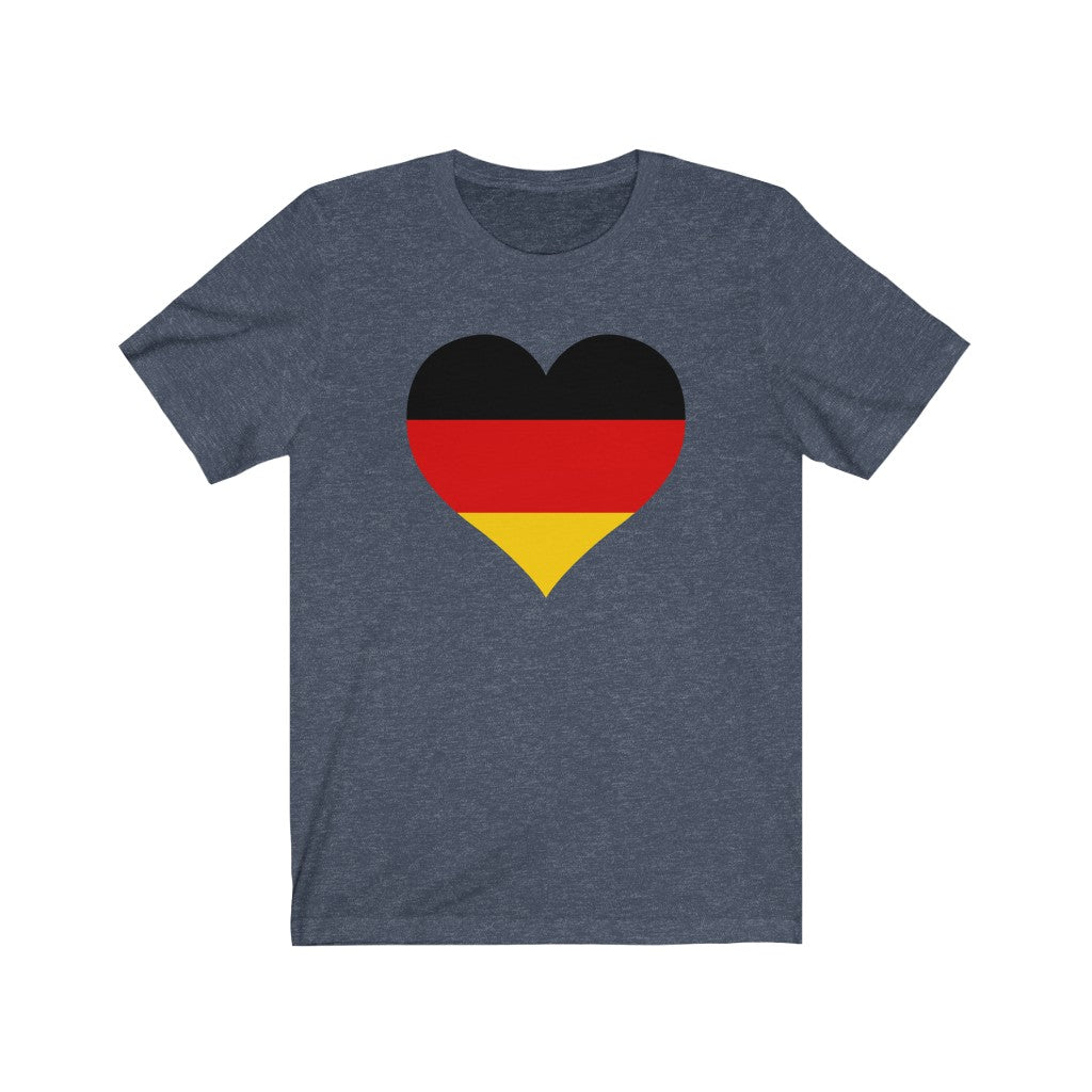 Germany Heart Flag Premium Tee - Unisex
