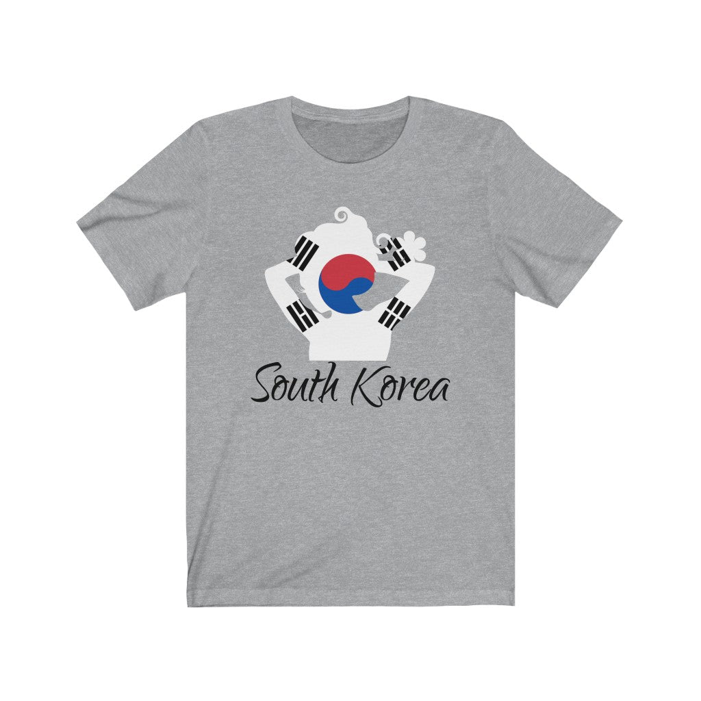 South Korea Lady Flag Premium Tee 1 - Unisex