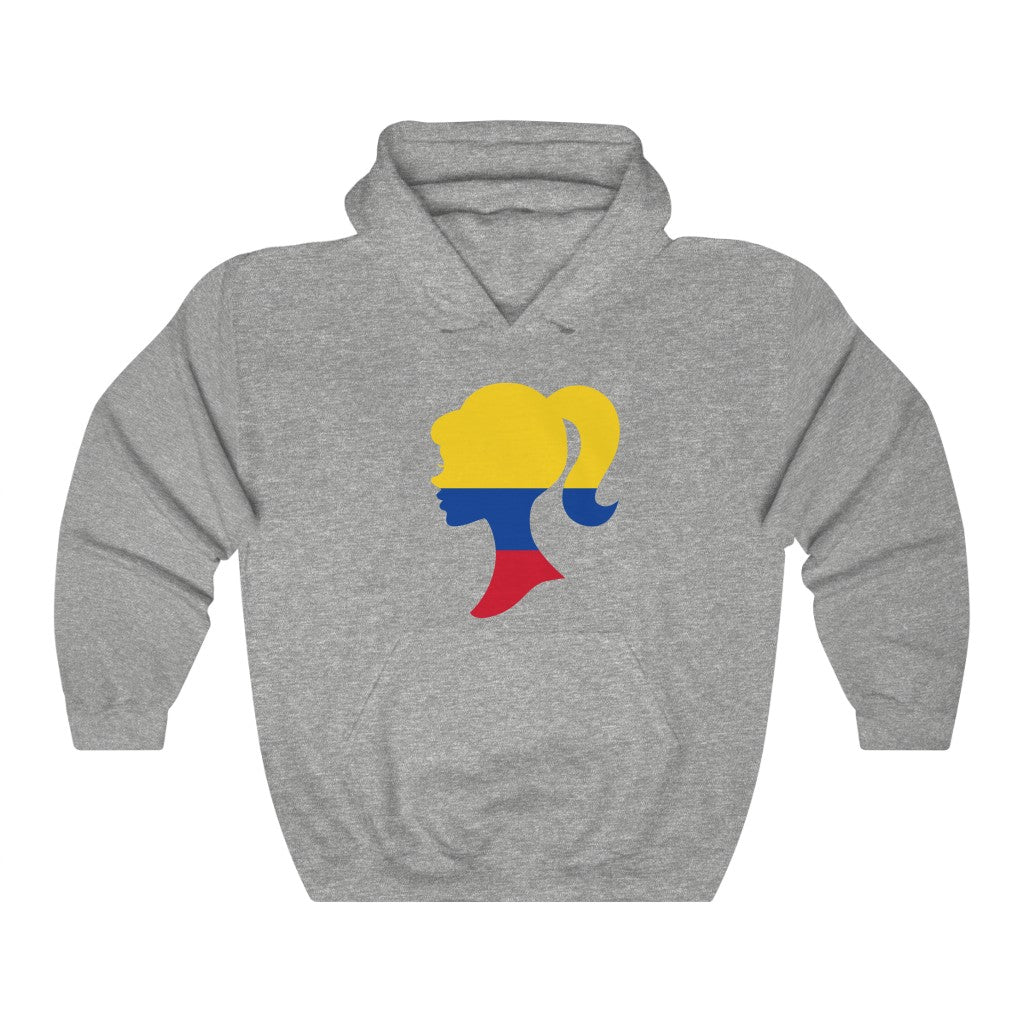 Colombia Girl Flag Hoodie Sweatshirt - Unisex