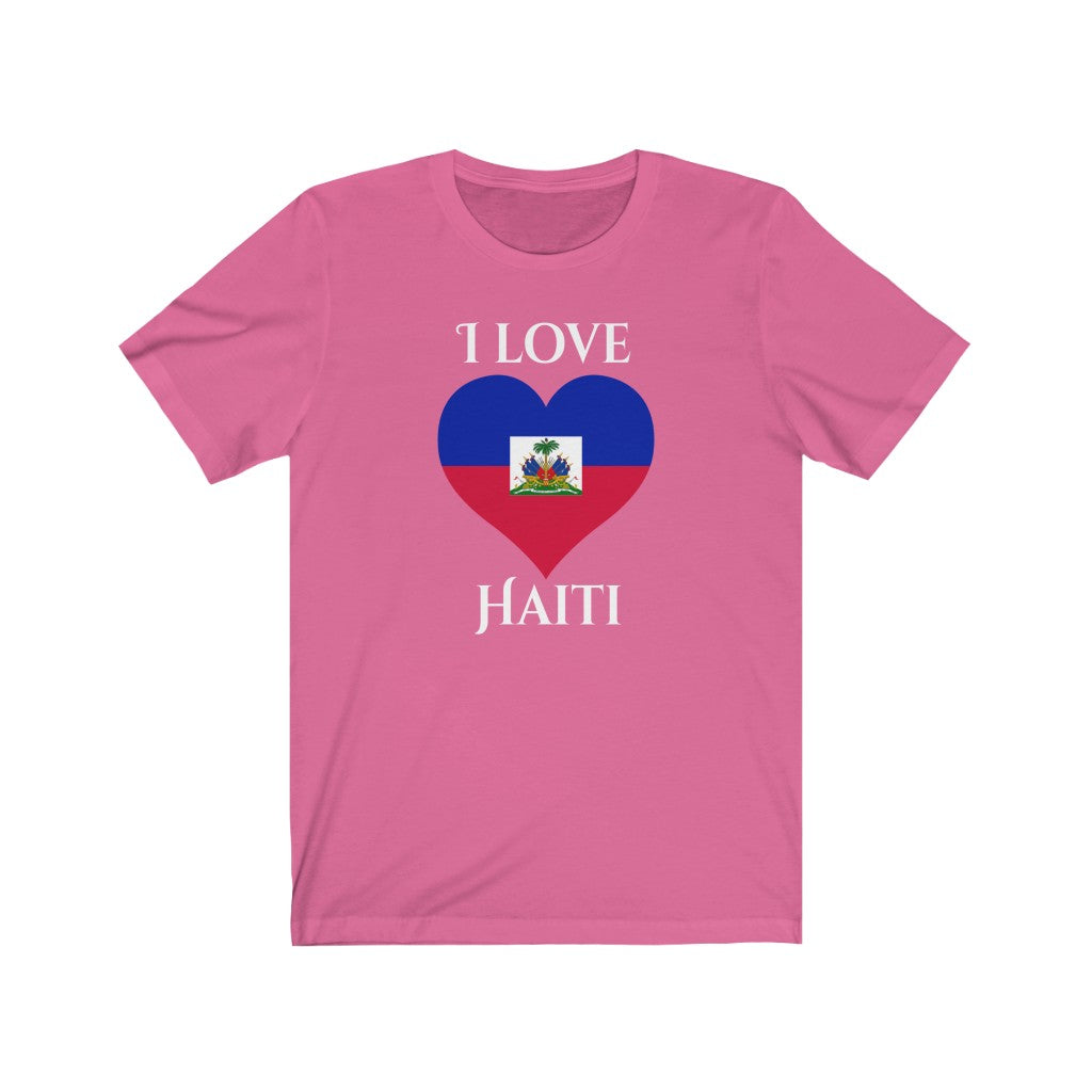 Haiti Heart Flag Premium Tee 2 - Unisex