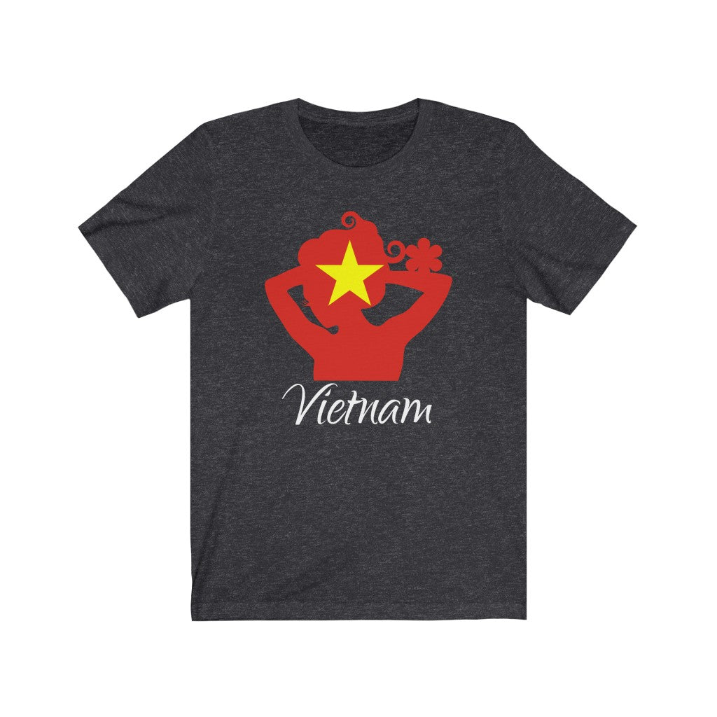 Vietnam Lady Flag Premium Tee 2 - Unisex