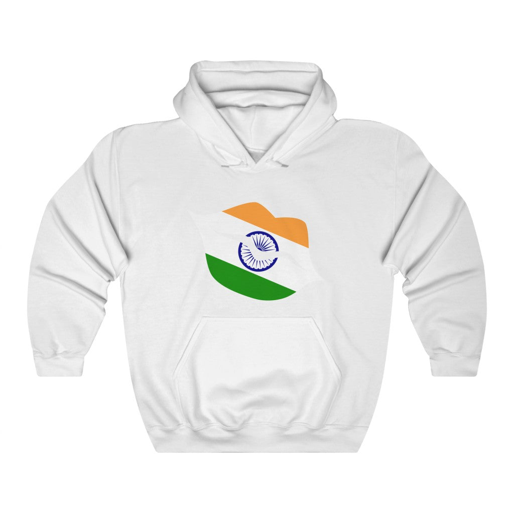 India Lips Flag Hoodie Sweatshirt - Unisex