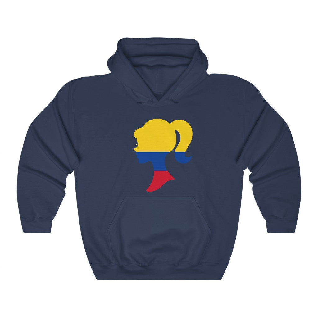 Colombia Girl Flag Hoodie Sweatshirt - Unisex