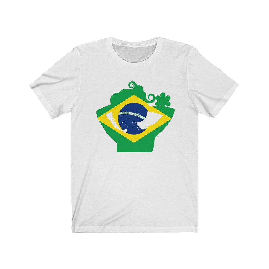Brazil Lady Flag Premium Tee - Unisex