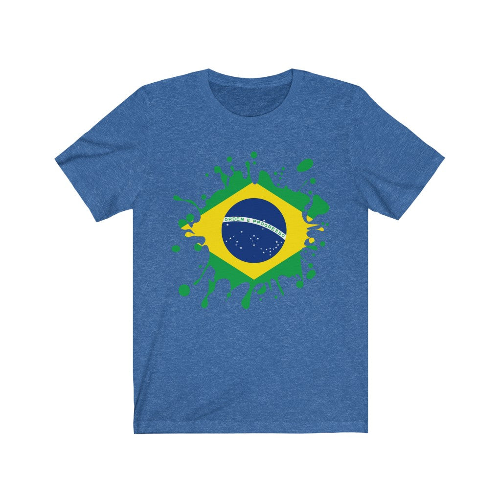 Brazil Splat Flag Premium Tee - Unisex