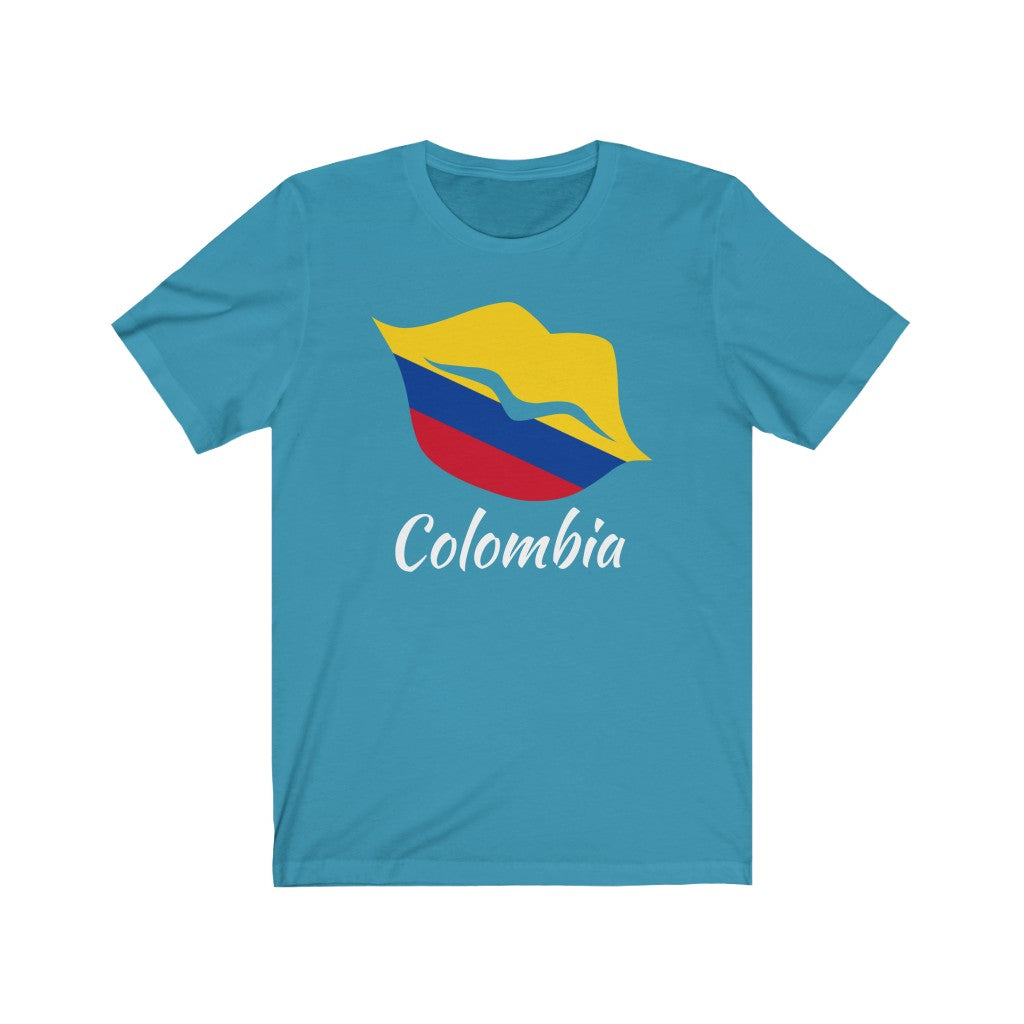 Colombia Lips Flag Premium Tee 2 - Unisex