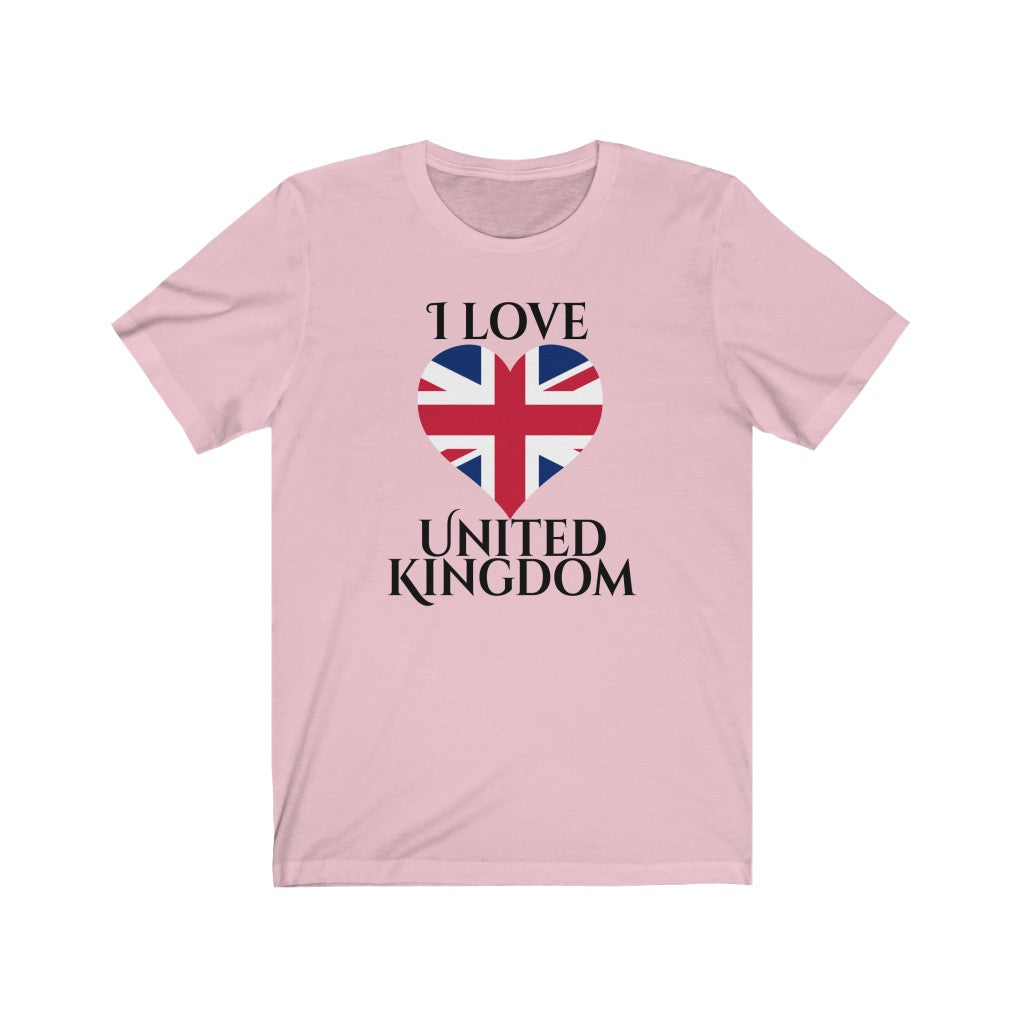United Kingdom Heart Flag Premium Tee 1 - Unisex