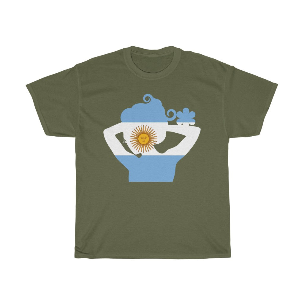 Argentina Lady Flag Standard Tee - Unisex