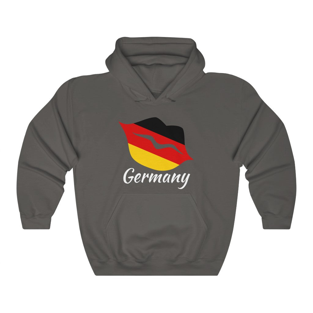 Germany Lips Flag Hoodie Sweatshirt 2 - Unisex