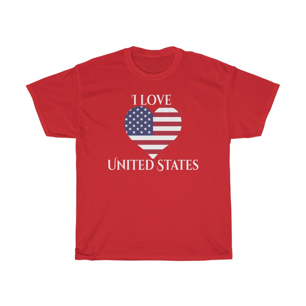 United States of America Heart Flag Standard Tee 2 - Unisex