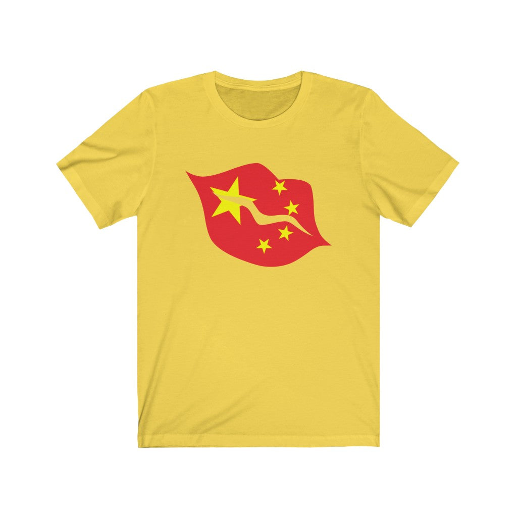 China Lips Flag Premium Tee - Unisex