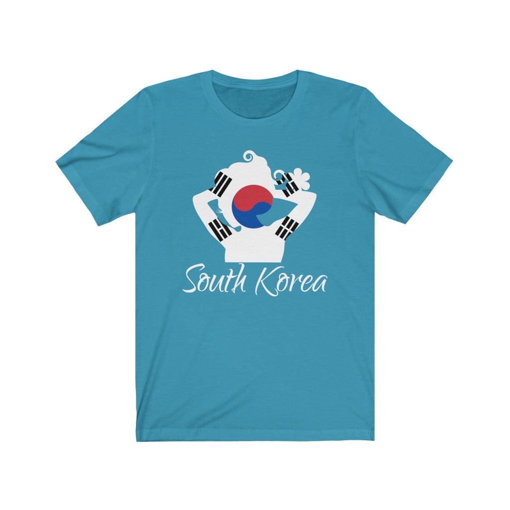 South Korea Lady Flag Premium Tee 2 - Unisex