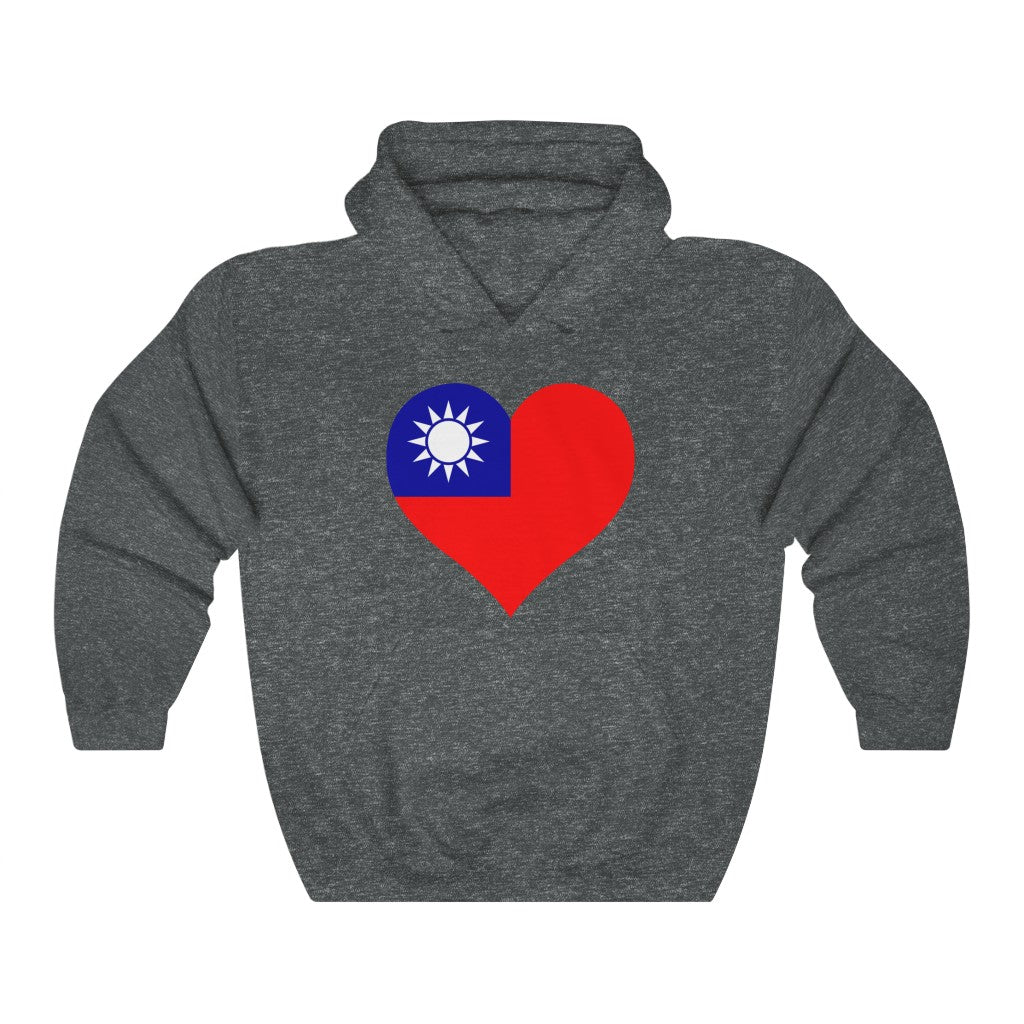 Republic of China - Taiwan Heart Flag Hoodie Sweatshirt - Unisex