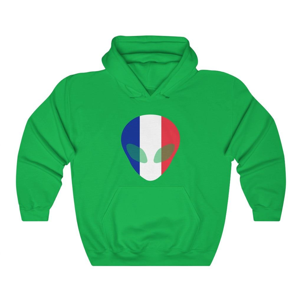 France Alien Flag Hoodie Sweatshirt - Unisex