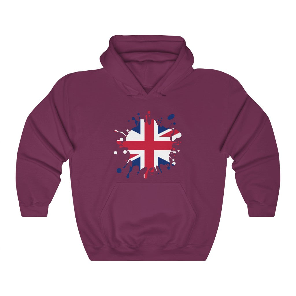United Kingdom Splat Flag Hoodie Sweatshirt - Unisex