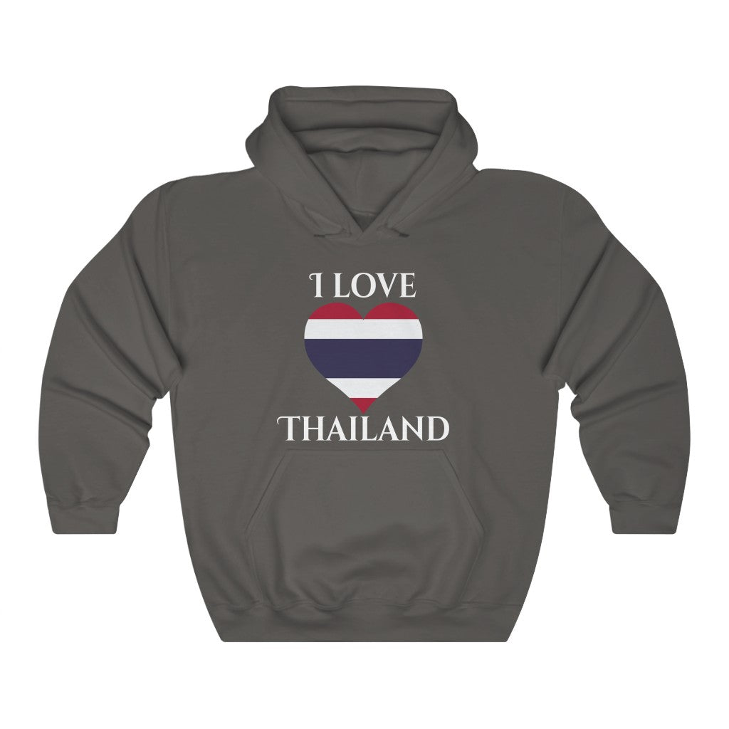 Thailand Heart Flag Hoodie Sweatshirt 2 - Unisex
