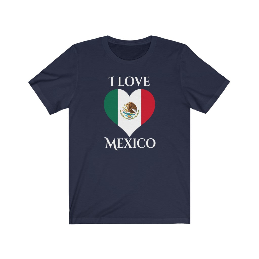 Mexico Heart Flag Premium Tee 2 - Unisex