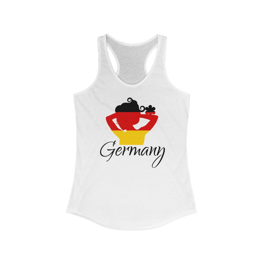 Germany Lady Flag Tank 1 - Women