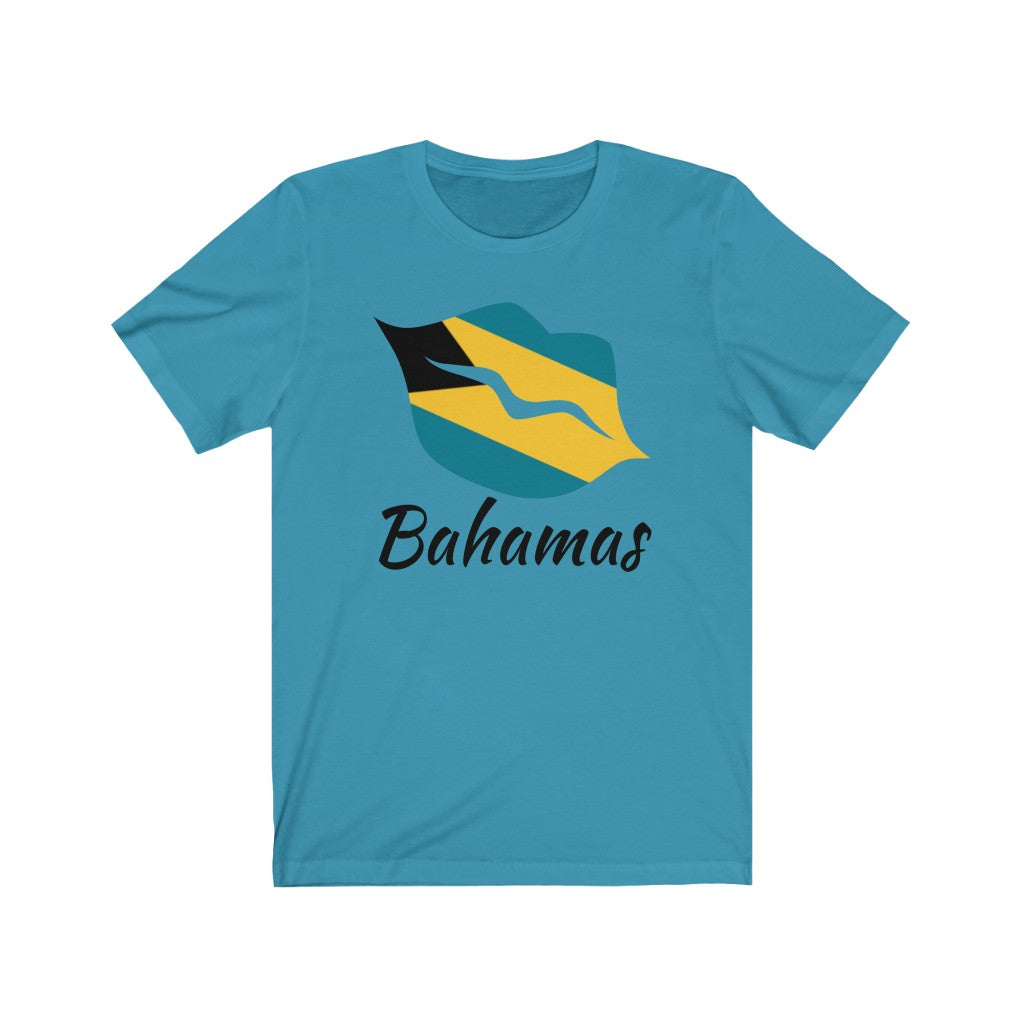 Bahamas Lips Flag Premium Tee 1 - Unisex