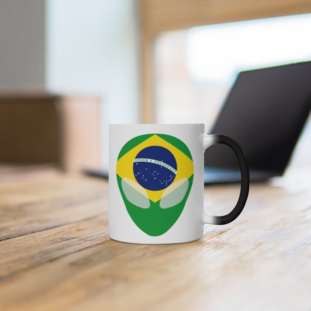 Brazil Alien Color Changing Mug